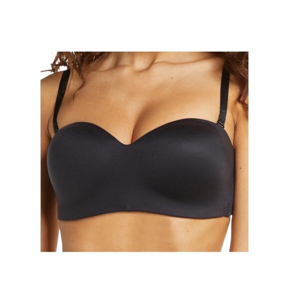 Wacoal bra 854372 Staying Power wire free strapless black size 32DDD 32F - Picture 1 of 7